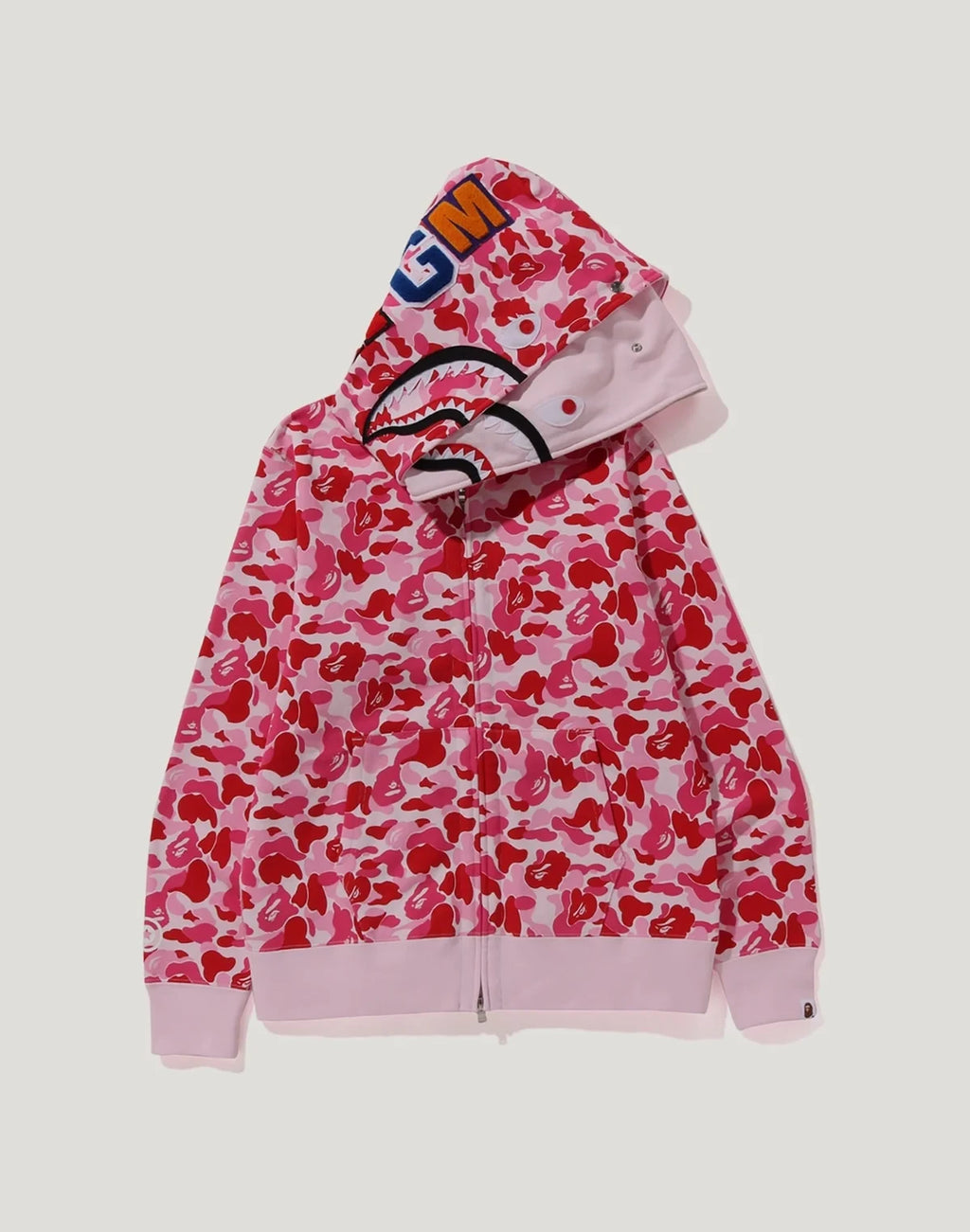 Camo Double-Graphic Full-Zip Hoodie - Blue
