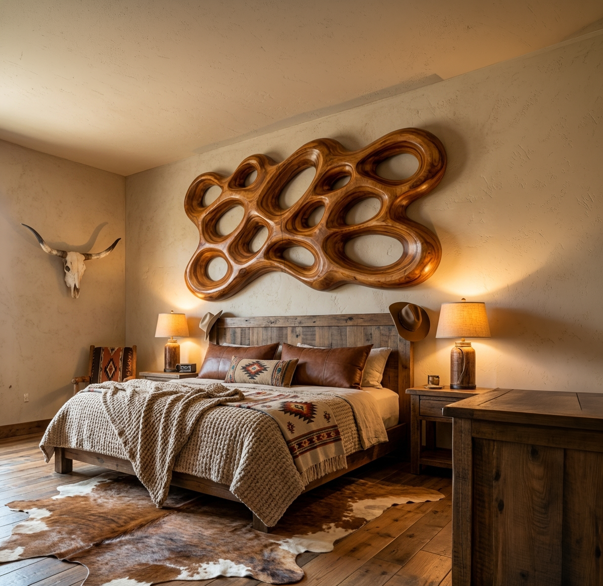 Organic Wood Wall Art For Minimalist Interior