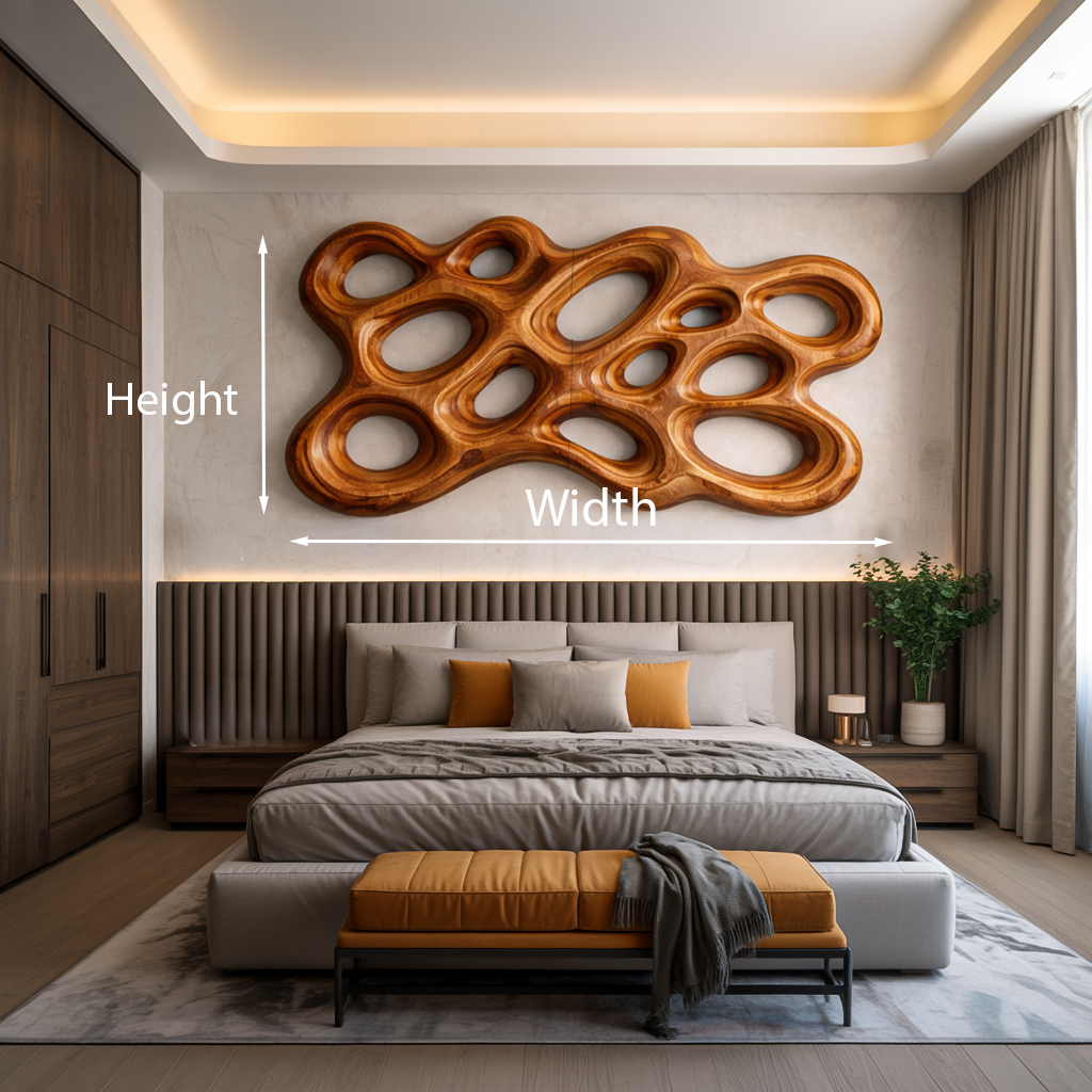 Organic Wood Wall Art For Minimalist Interior
