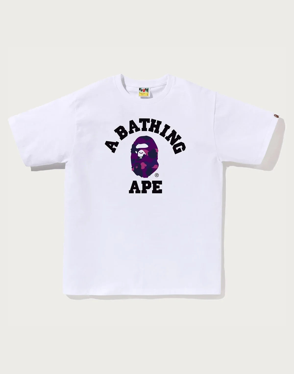 Men's Cotton Camo Graphic T-Shirt - Black Purple