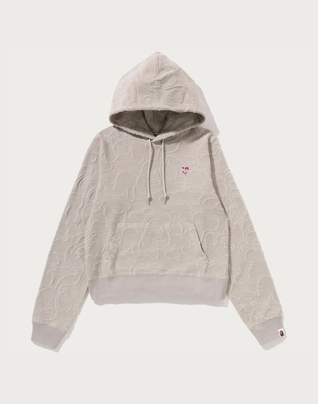 Women's Cotton Jacquard Pullover Hoodie - Yellow