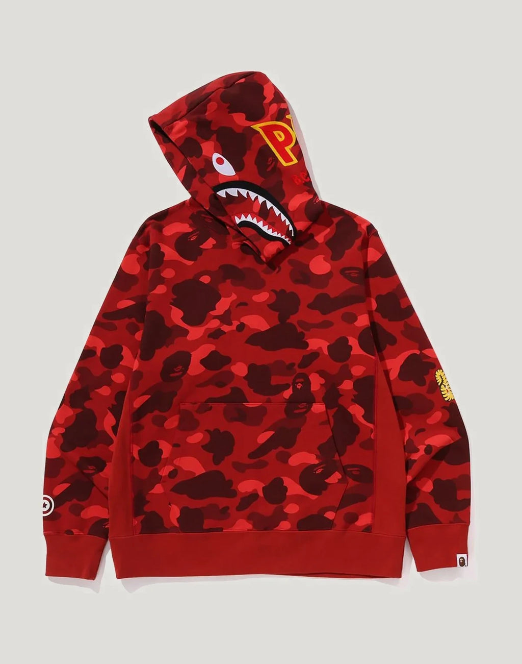 Cotton Camo Pullover Hoodie - Navy