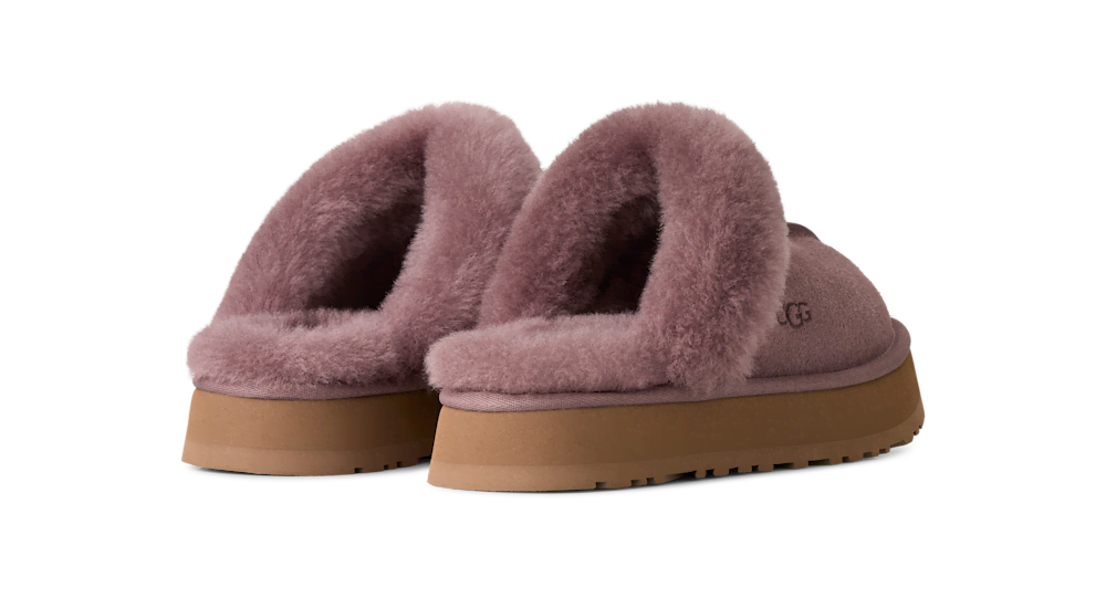 Women's Suede Platform Slipper - Brown