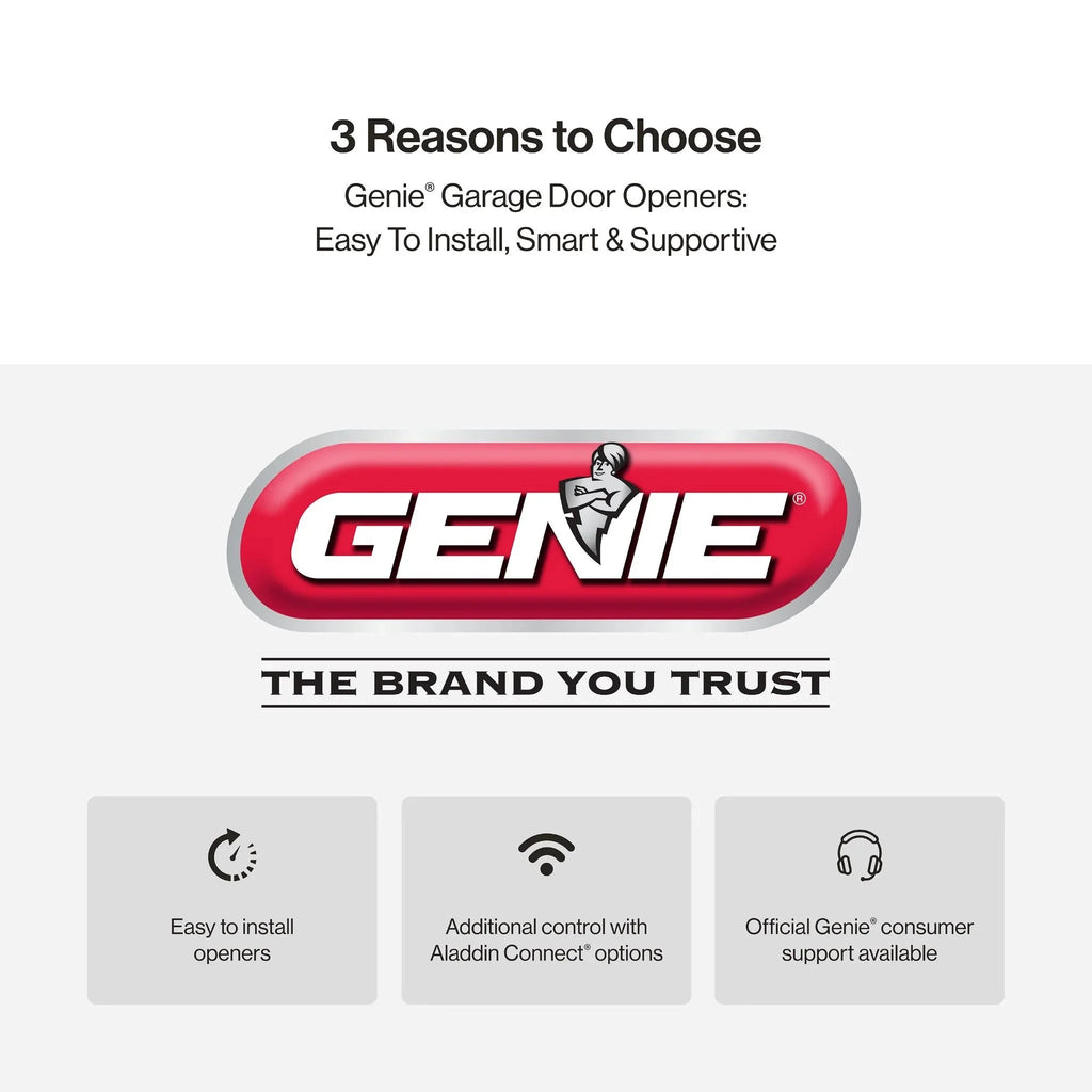 Genie Chain Drive Garage Door Opener, 3/4 HPc, Battery Backup - Chain Drive 750