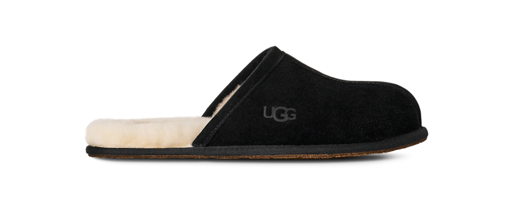 Men's Suede Open-Back Slipper - Brown