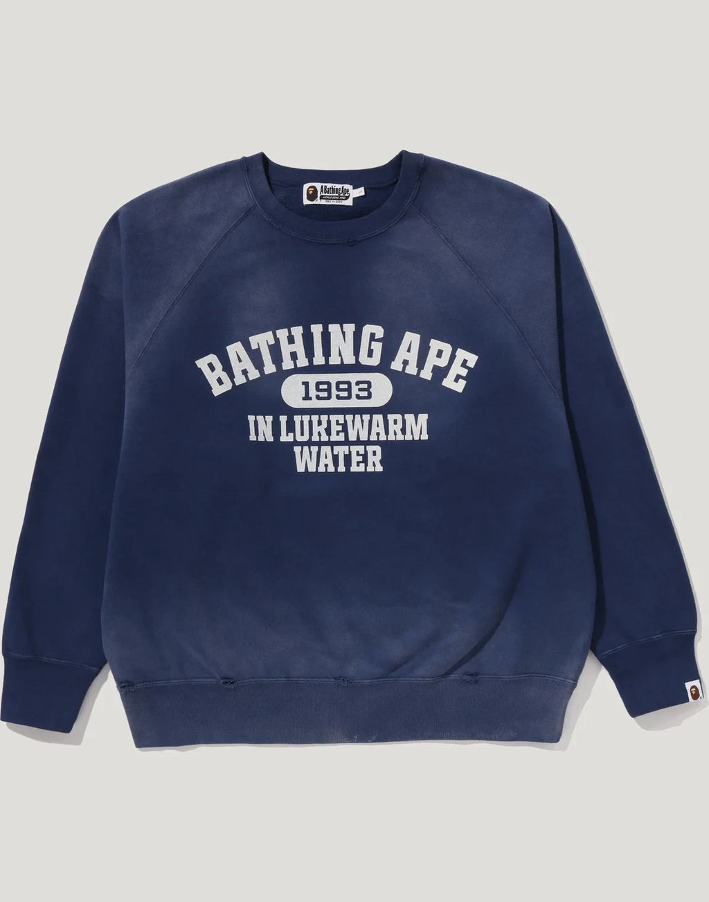 Men's Relaxed Washed Crewneck Sweatshirt - Navy