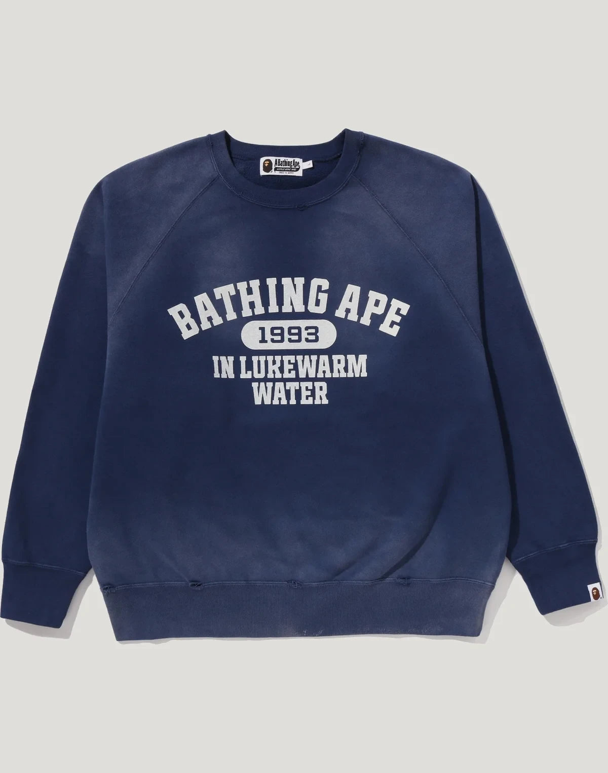 Men's Relaxed Washed Crewneck Sweatshirt - Navy