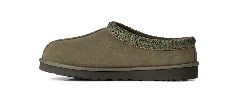 Men's Sheepskin Lined Slip-On Clog - Olive