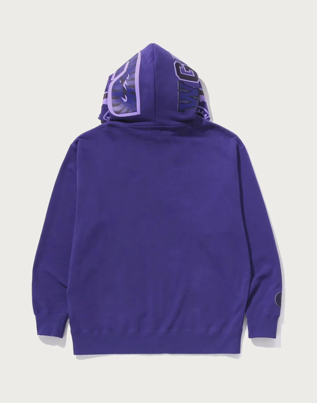 Relaxed Full-Zip Cotton Hoodie - Black