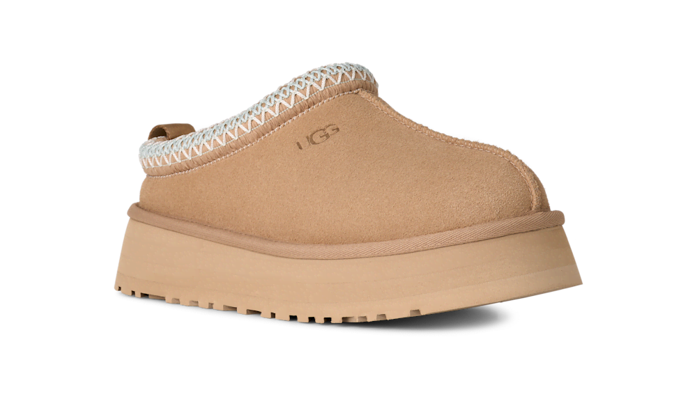Women's Suede Platform Slipper - Bronze