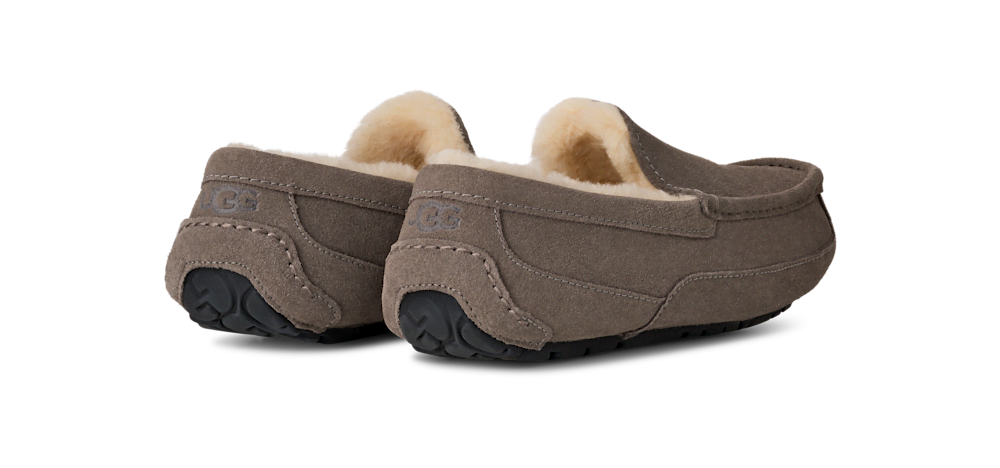 Men's Suede Indoor Outdoor Slipper - Grey