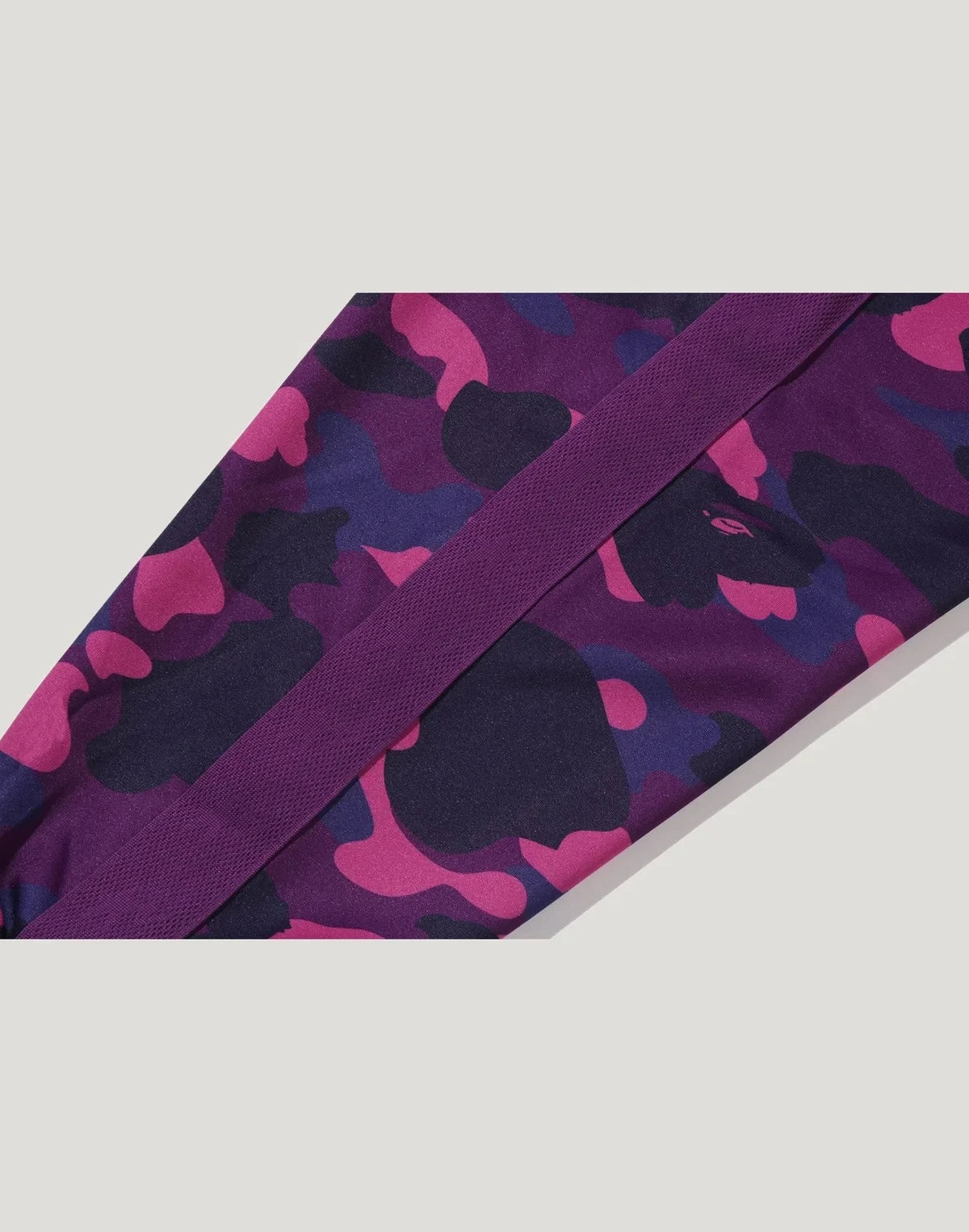 Camo Hooded Track Jacket - Purple