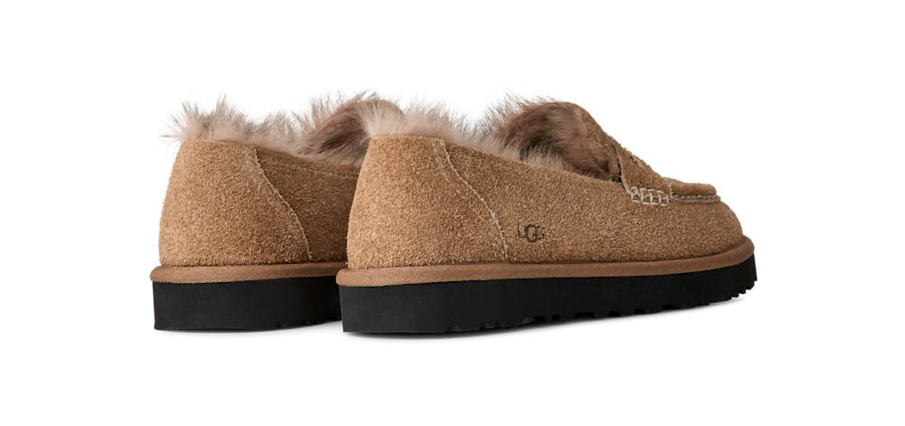 Women's Suede Loafer - Black
