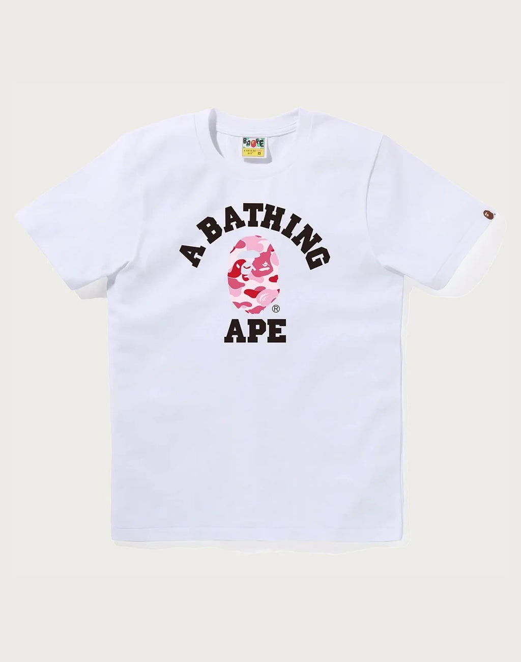 Women's Cotton Camo Graphic T-Shirt - Black Pink
