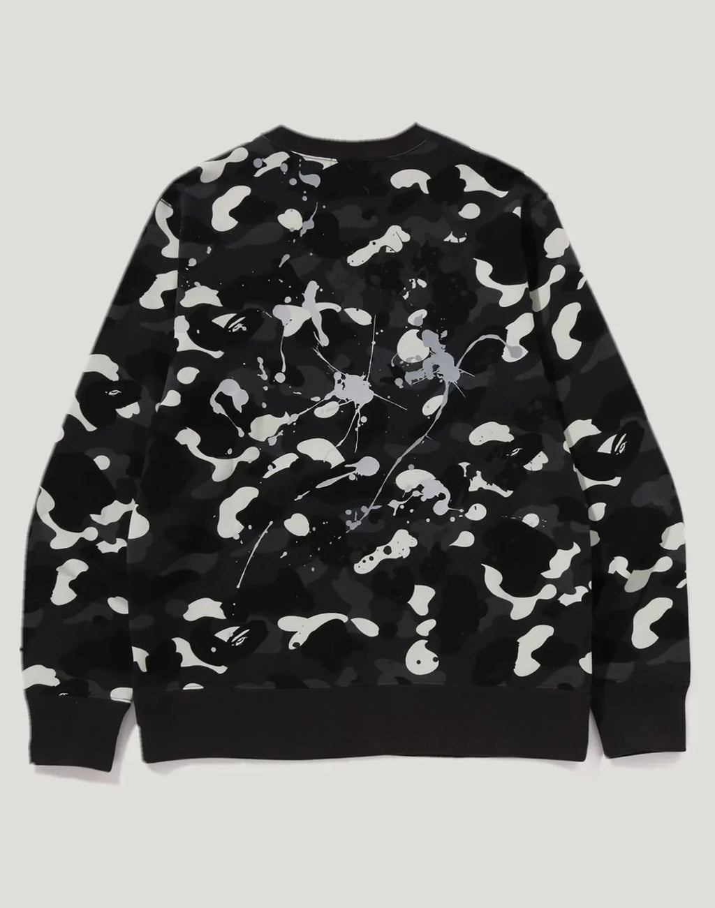 Men's Cotton City Camo Crewneck Sweatshirt - Black