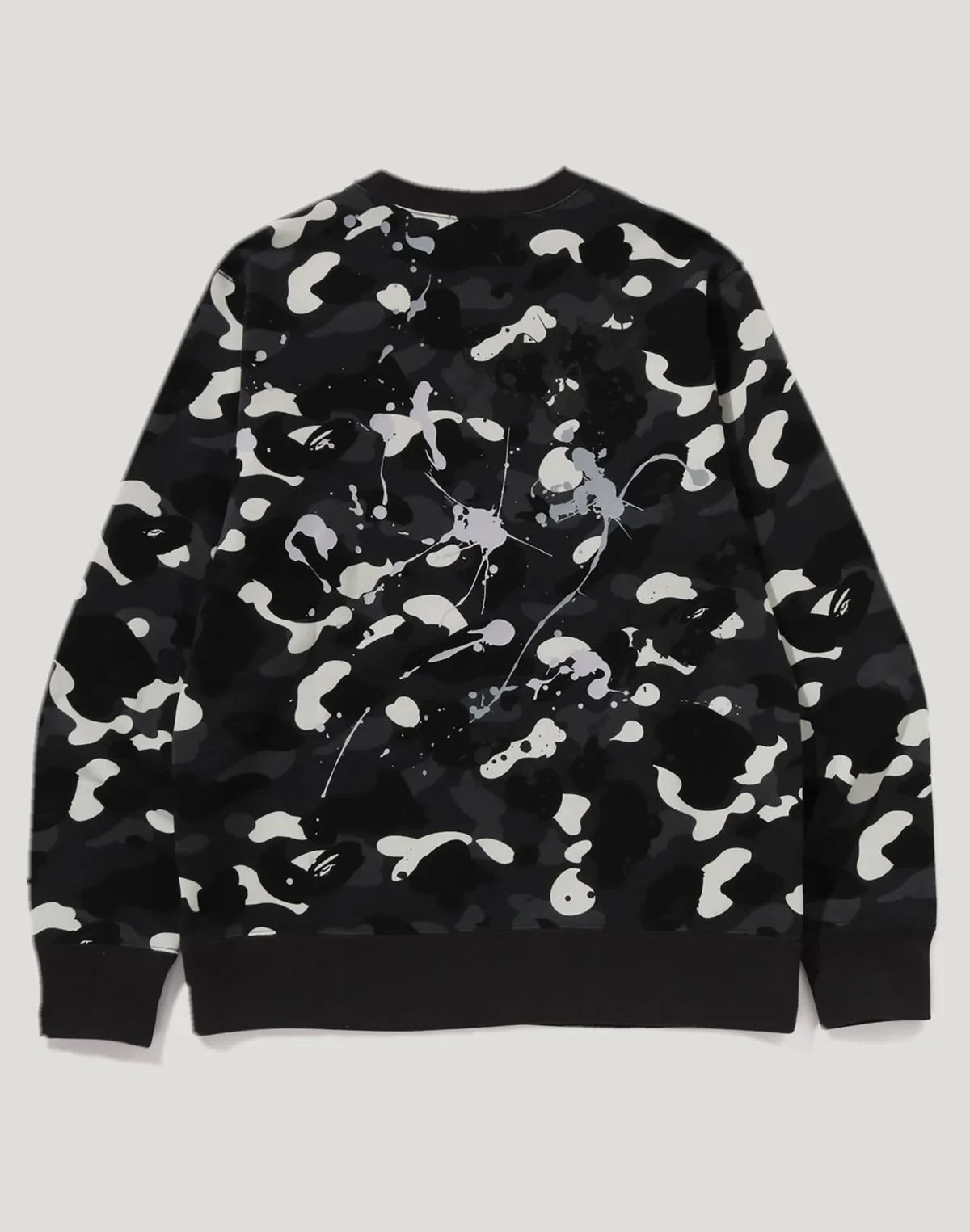 Men's Cotton City Camo Crewneck Sweatshirt - Black