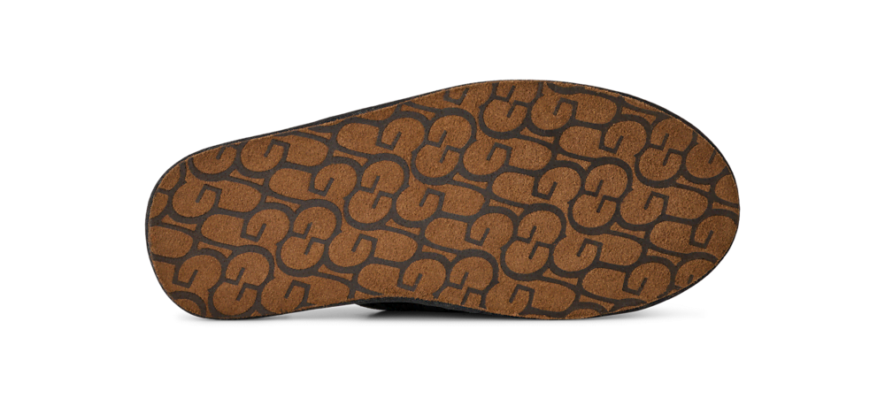 Men's Suede Open-Back Slipper - Brown