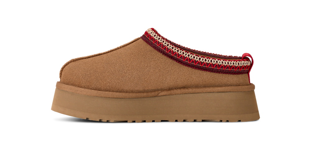 Women's Suede Platform Slipper - Bronze