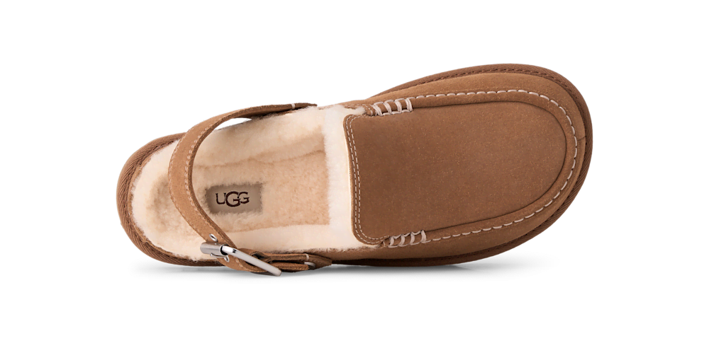 Women's Suede Adjustable-Strap Clog - Dusty Orchid