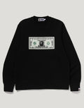 Men's Relaxed Banknote Print Crewneck Sweatshirt