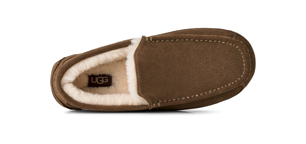 Men's Suede Indoor Outdoor Slipper - Grey