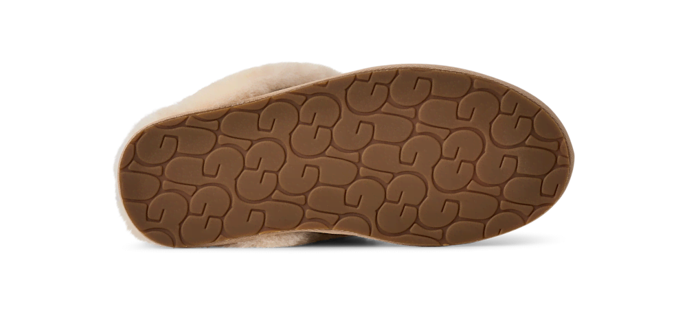 Women's Suede Sheepskin Slide Slipper - Espresso