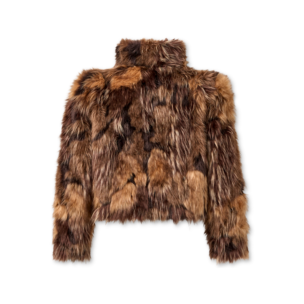 Women's Relaxed Faux Fur Toggle Jacket