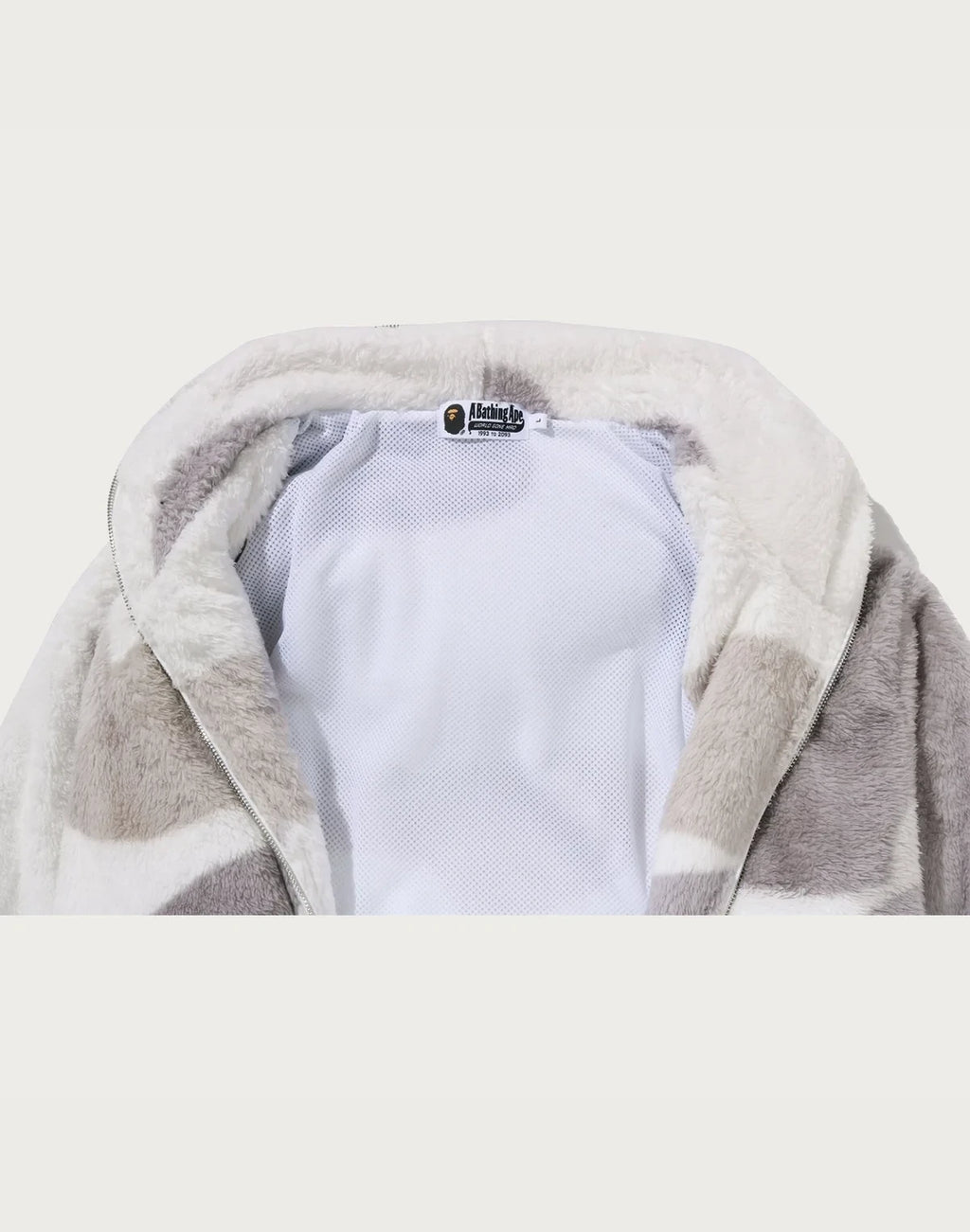 Camo Sherpa Full-Zip Jacket - Black