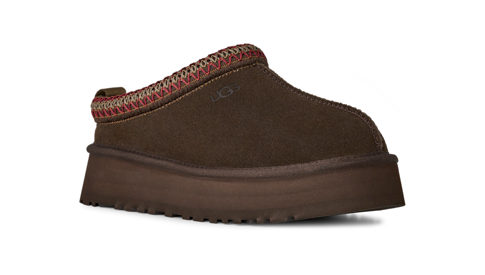 Women's Suede Platform Slipper - Bronze
