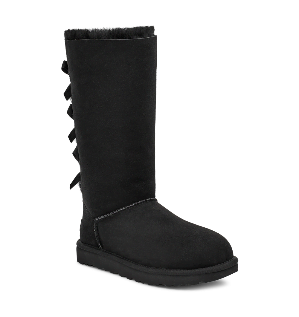 Women's Tall Sheepskin Bow Boot - Chestnut