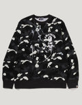 Men's Cotton City Camo Crewneck Sweatshirt - Black