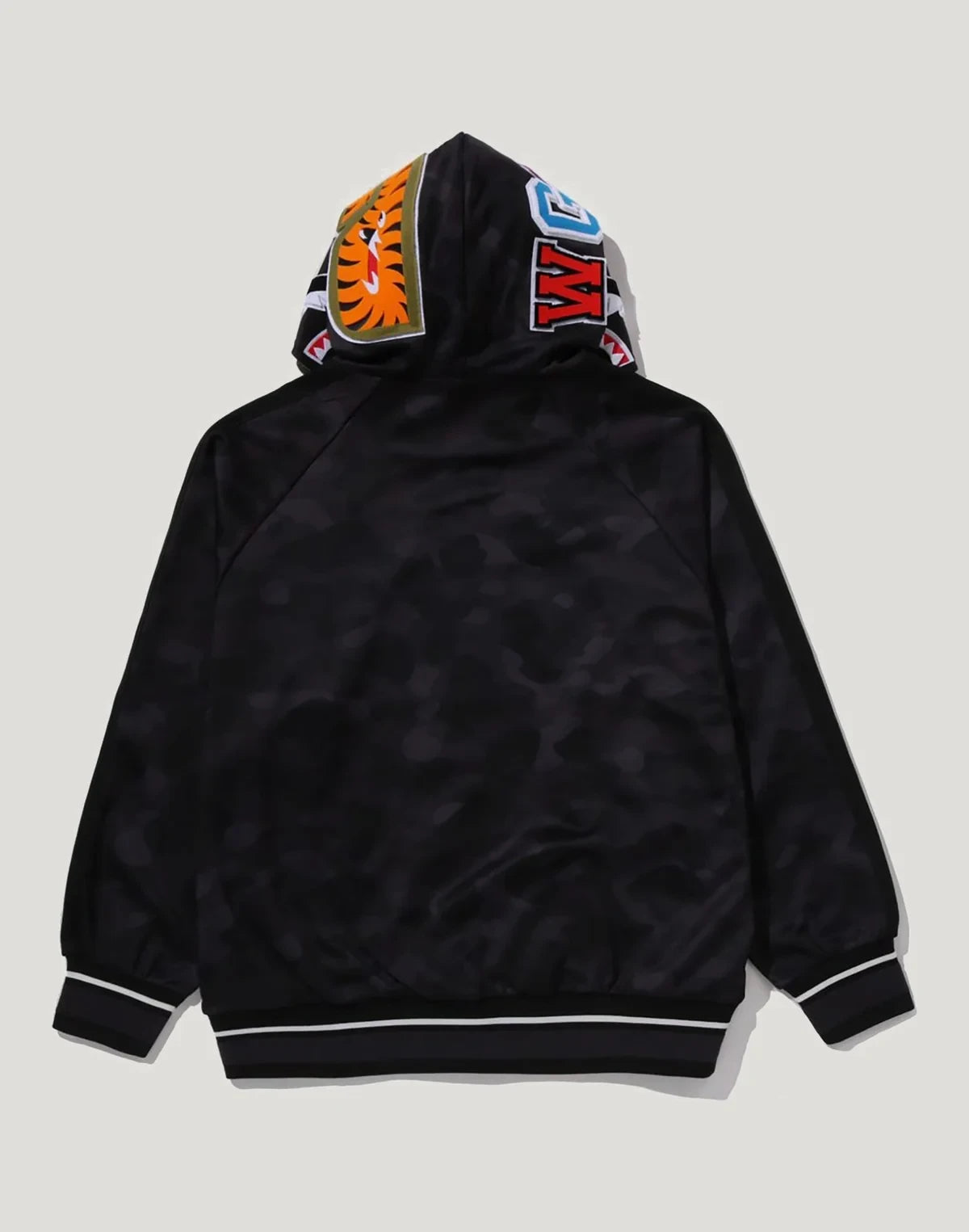 Camo Hooded Track Jacket - Purple
