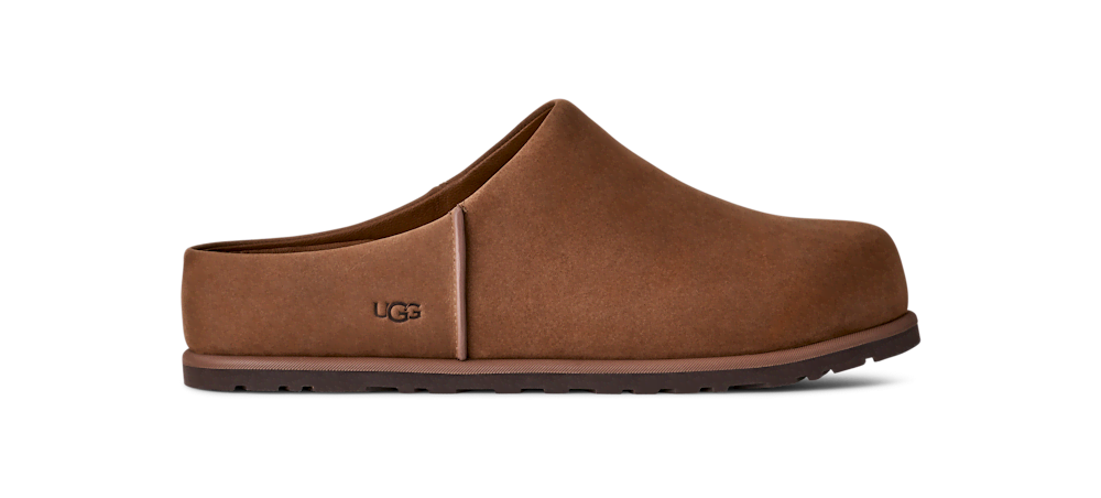 Men's Waterproof Nubuck Slip-On Clog - Olive