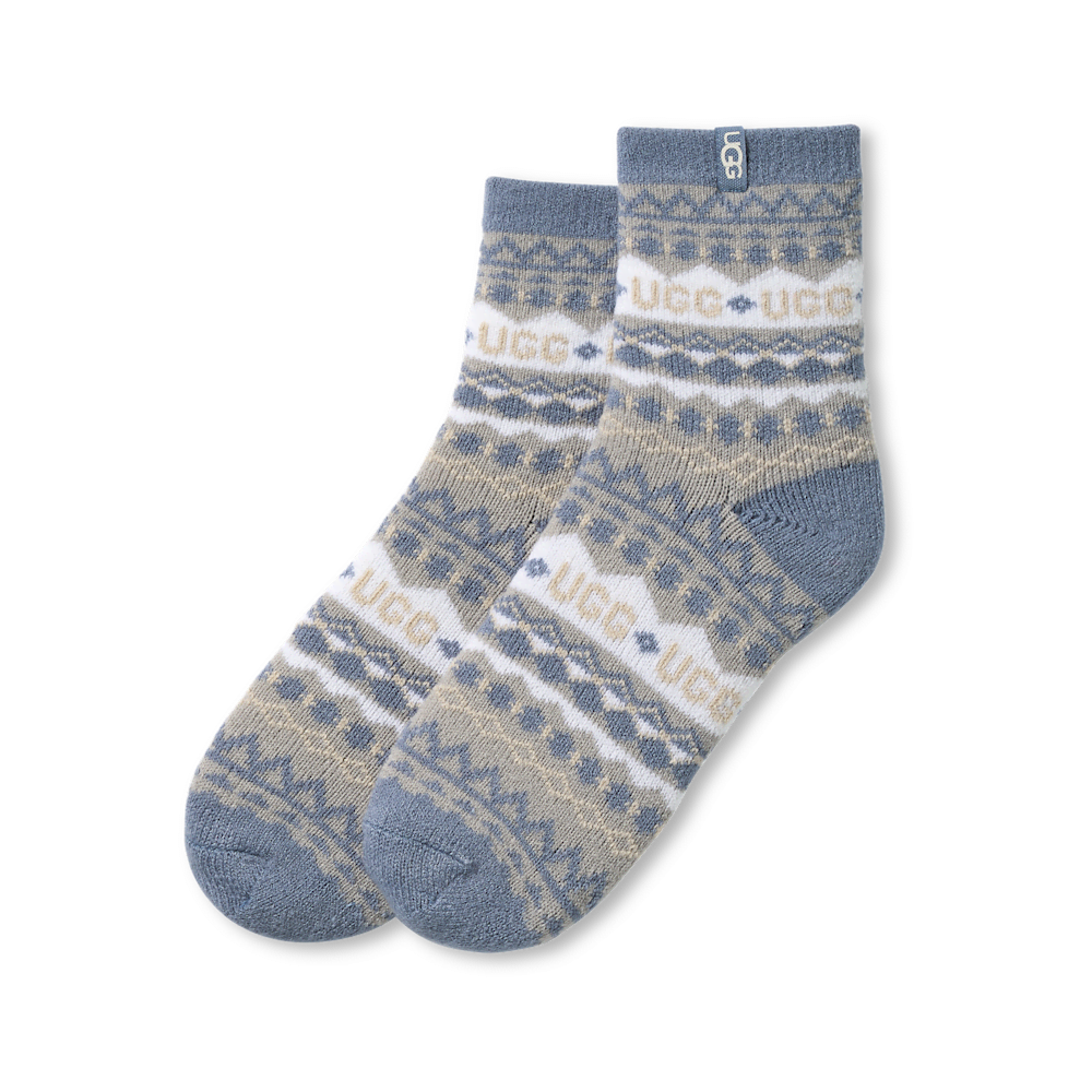 Women's Fair Isle Quarter Socks