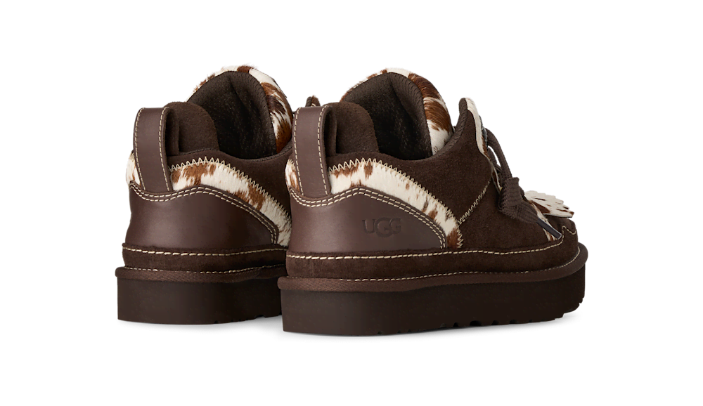 Women's Western Suede And Leather Sneaker