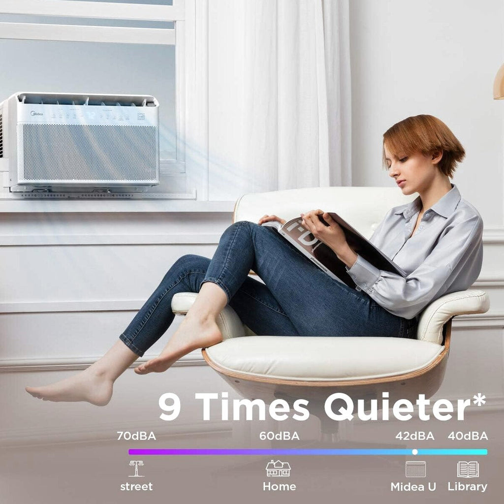 Midea U-Shaped Inverter Window Air Conditioner 12,000 BTU, White - MAW ...