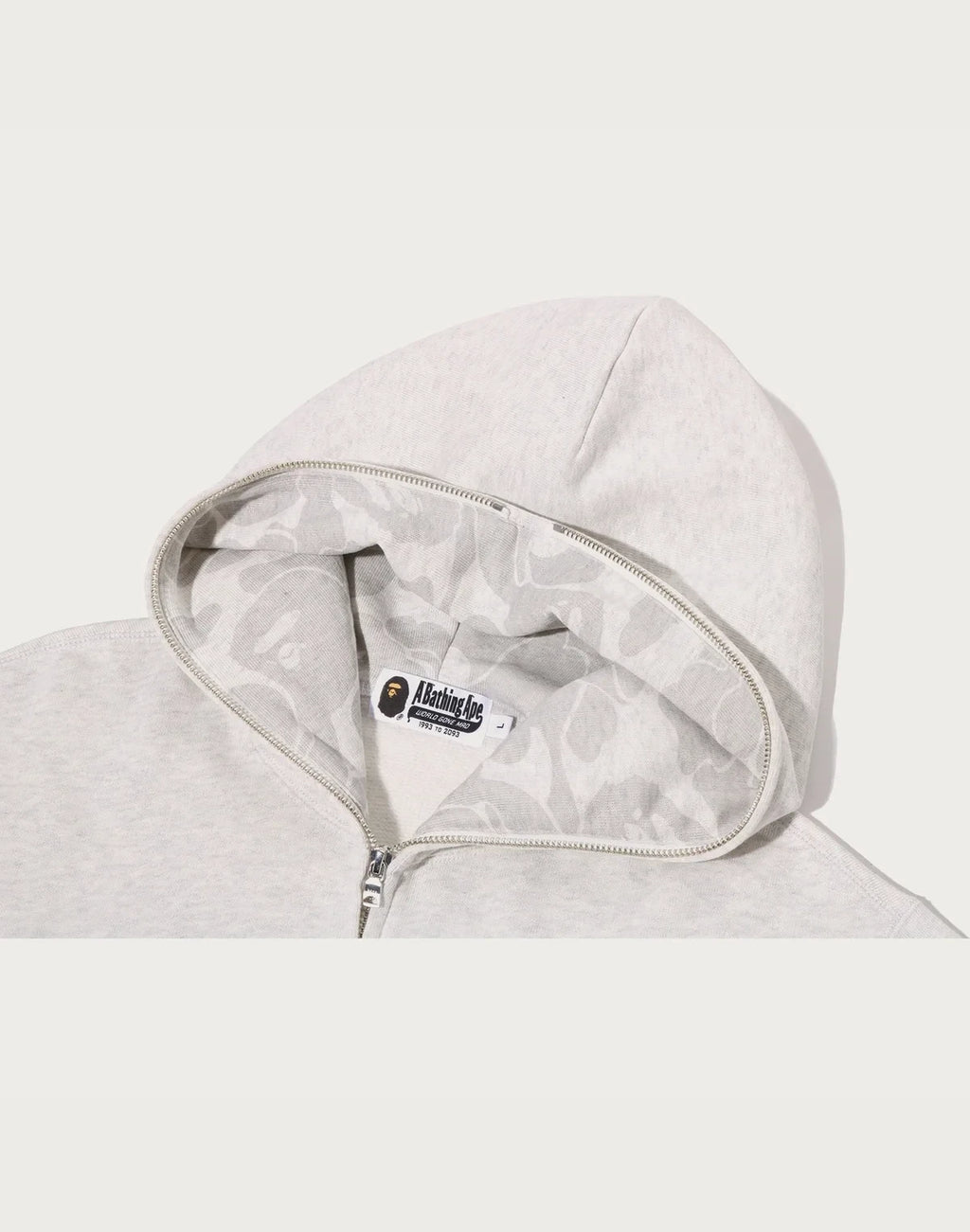 Men's Graphic Full-Zip Hoodie - Gray