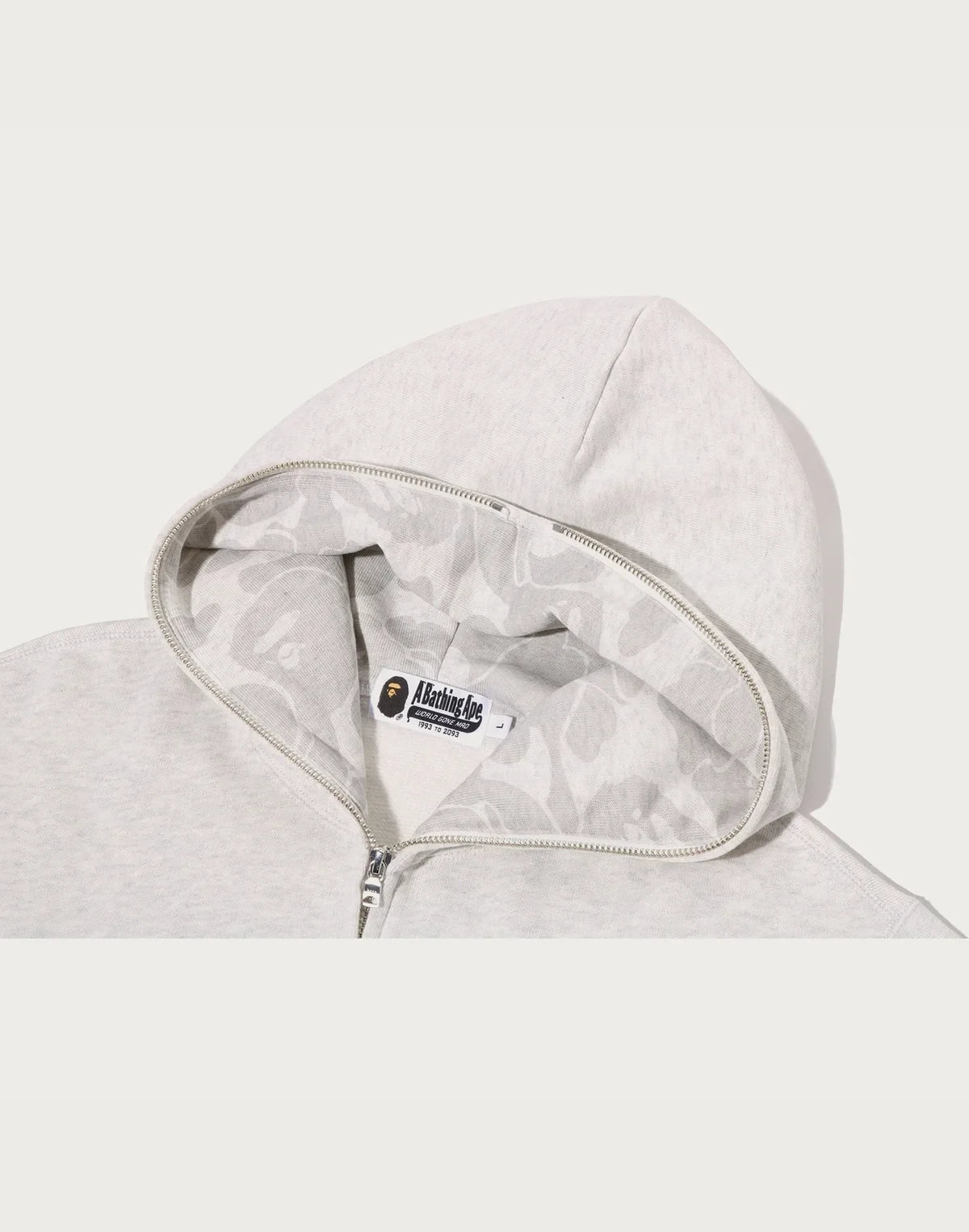 Men's Graphic Full-Zip Hoodie - Gray