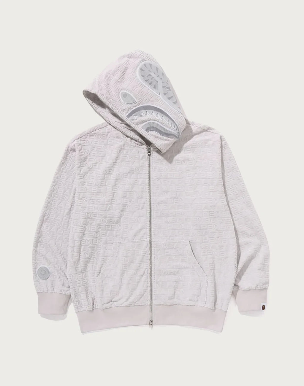 Relaxed Sport Print Hoodie - Red