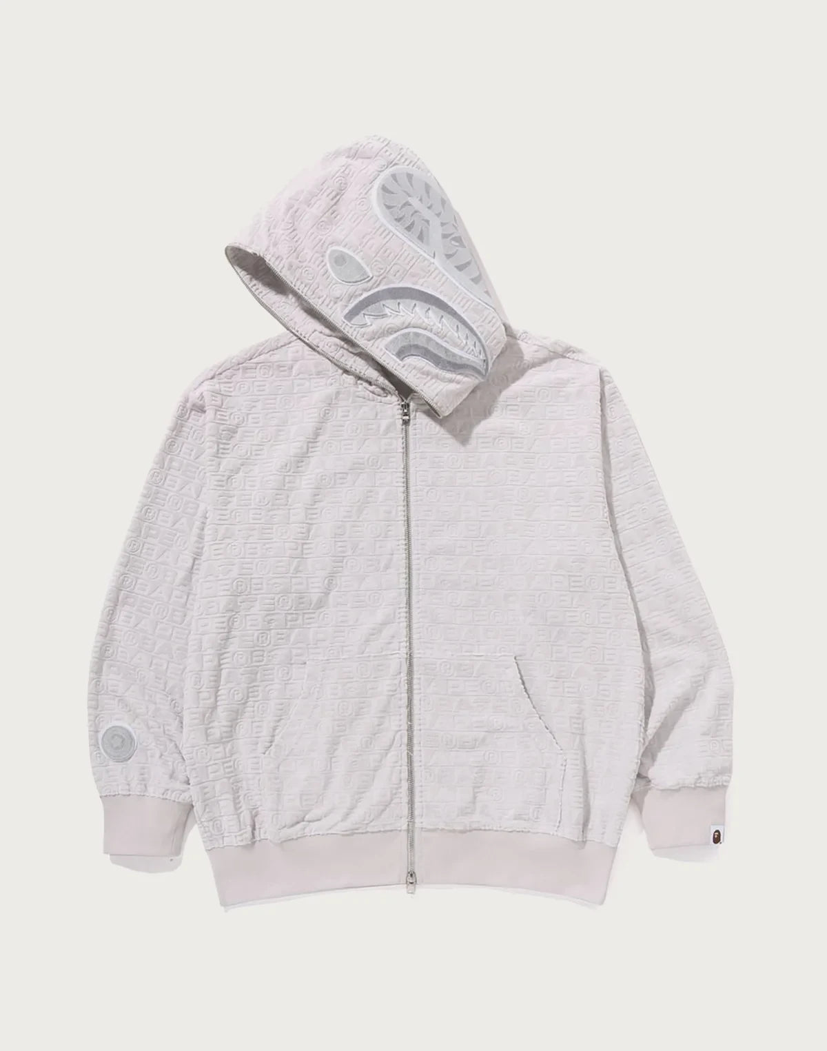 Relaxed Sport Print Hoodie - Red