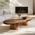 Vintage Style Wooden Coffee Table For Cozy Spaces